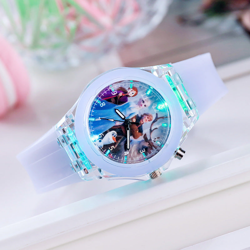 Relojes Niñas Cat Kt Heredera LED Colorido Luminoso Día del Niño Fiesta Regalo Mayoreo Emprende Negocios