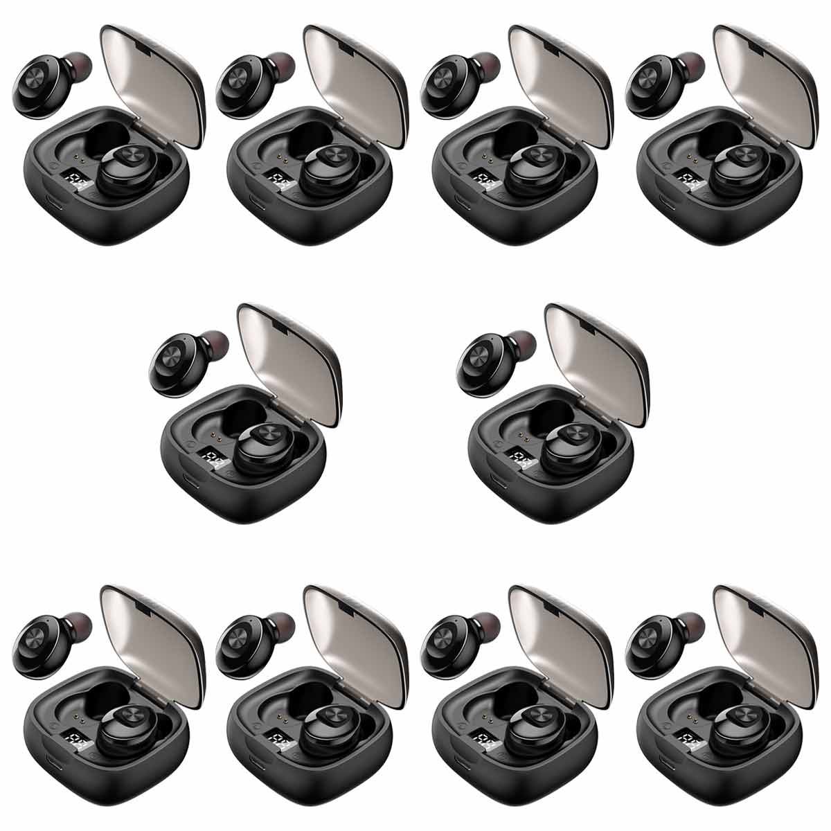 # XG-8 in-ear wireless gamer headphones black Wholesale, 10 Units