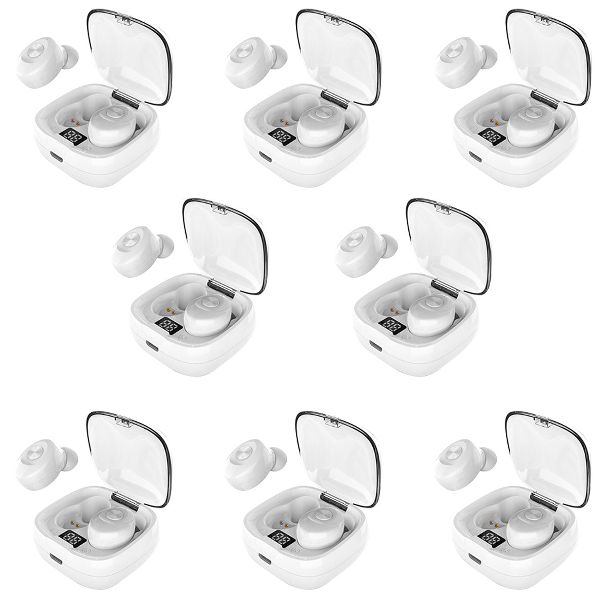 4/5/6/8Cantidad Audífonos in-ear Gamer Música Inalámbricos XG-8 Blanco Mayoreo