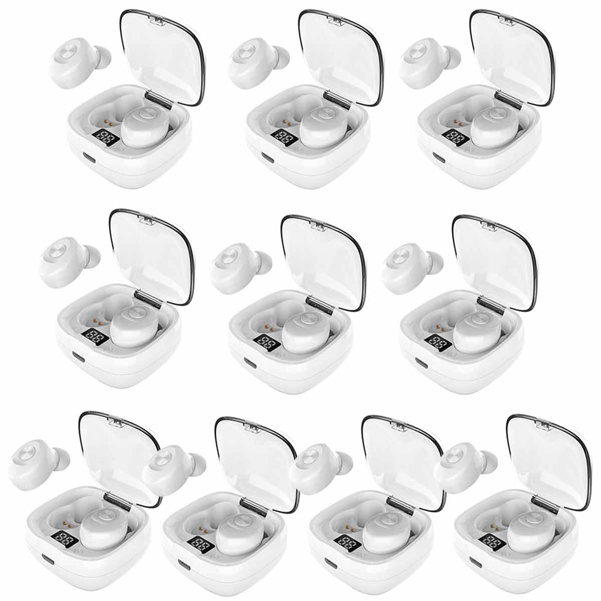 Audífonos XG-8 in-ear gamer inalámbricos Mayoreo blanco 10 Unidades