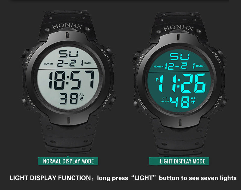 4/10/15Pieces Watches Models 9001 Live Waterproof Luminous Electronic Digital Watch Wholesale