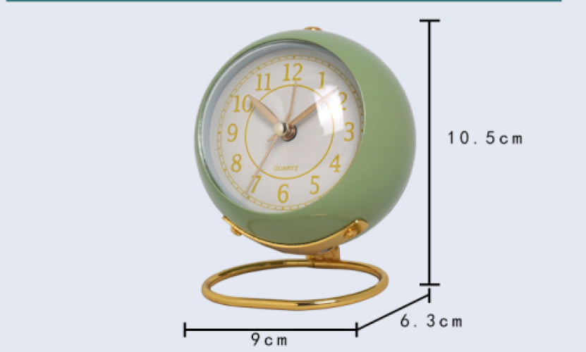 4 peças Relógios Metal criativos Silenciosos simples sala de estar quarto estudante luminoso relógio de quartzo presente