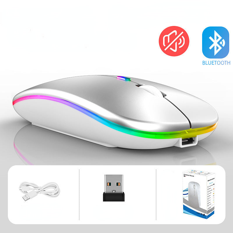 4/10piezas Mouse Ratón Inalámbrico 2.4g Bluetooth Recargable Portátil Mouse Mouse Ratónl Silencioso