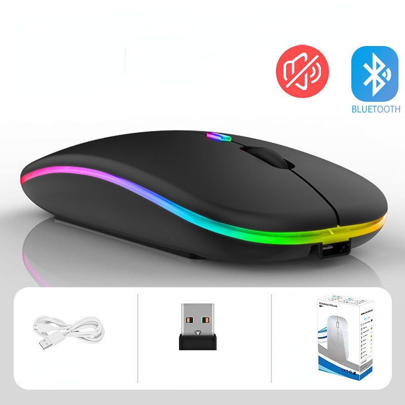 4/10piezas Mouse Ratón Inalámbrico 2.4g Bluetooth Recargable Portátil Mouse Mouse Ratónl Silencioso