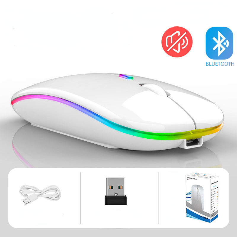 4/10piezas Mouse Ratón Inalámbrico 2.4g Bluetooth Recargable Portátil Mouse Mouse Ratónl Silencioso