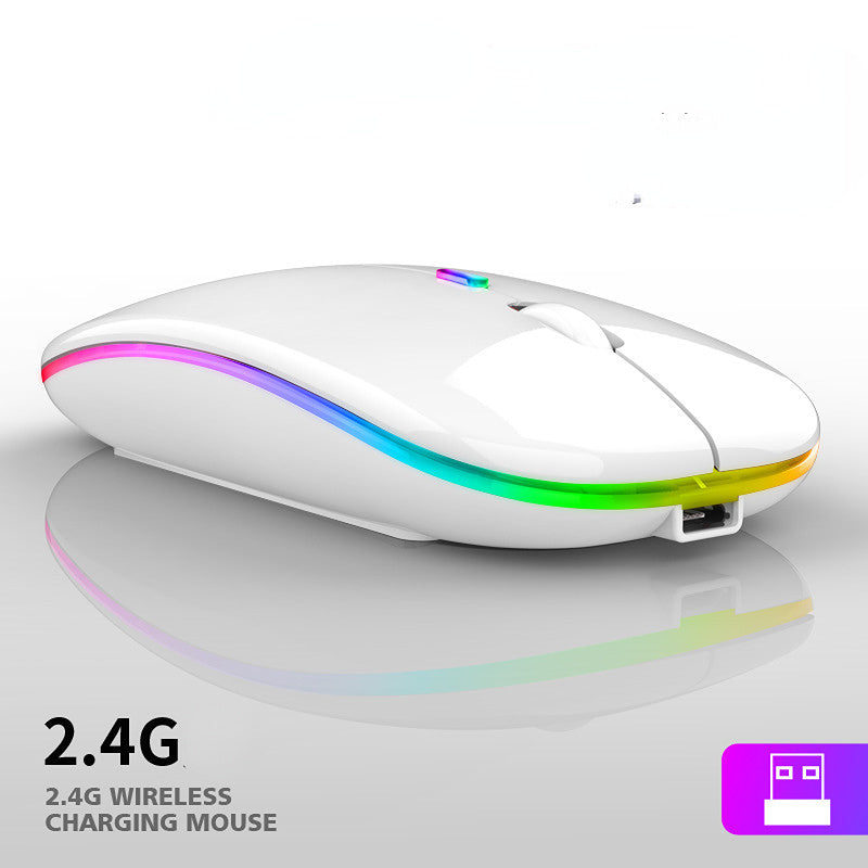 4/10 unidades de mouse silencioso sem fio recarregável portátil 2,4 g