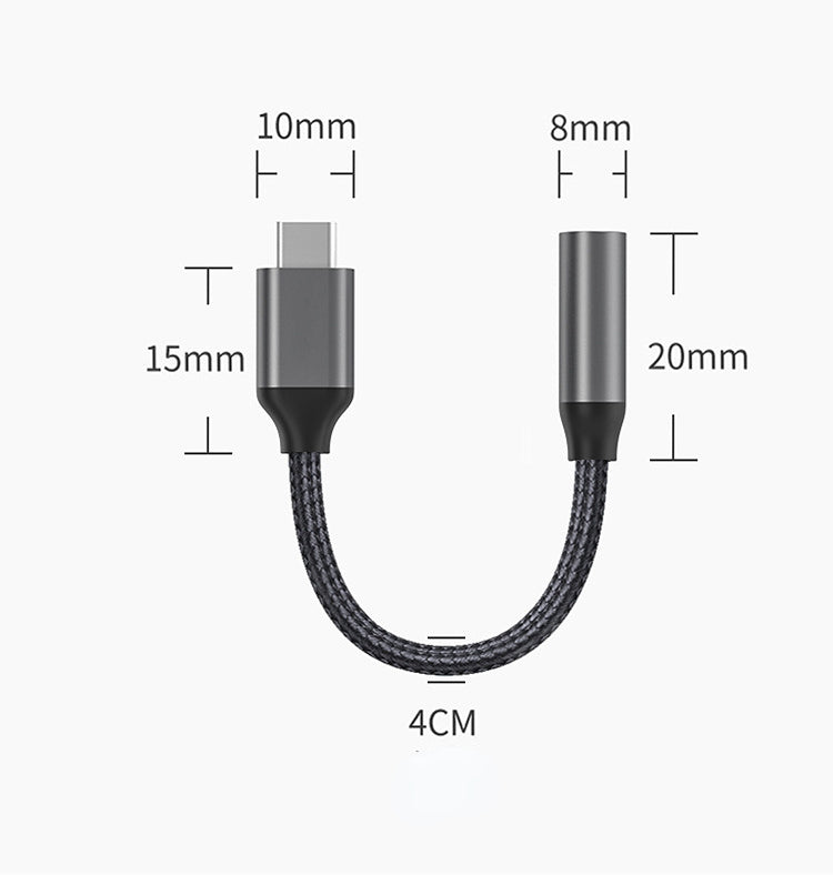 Adaptador Usb 3.1 Tipo-c A Auxiliar 3.5 Audifono Micrófono Mayoreo 10/20/30piezas