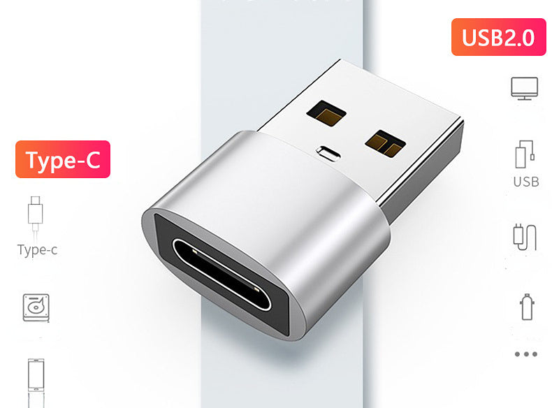 30/50 Peças Adaptador Otg Usb Tipo C para Usb 3.0 Premium Smartphones Atacado