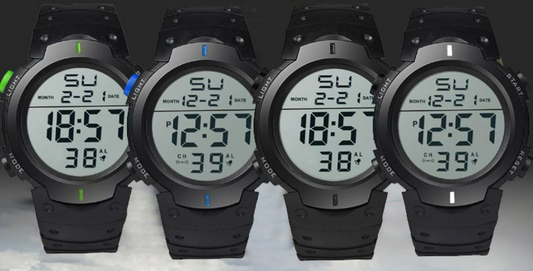 4/10/15Pieces Watches Models 9001 Live Waterproof Luminous Electronic Digital Watch Wholesale