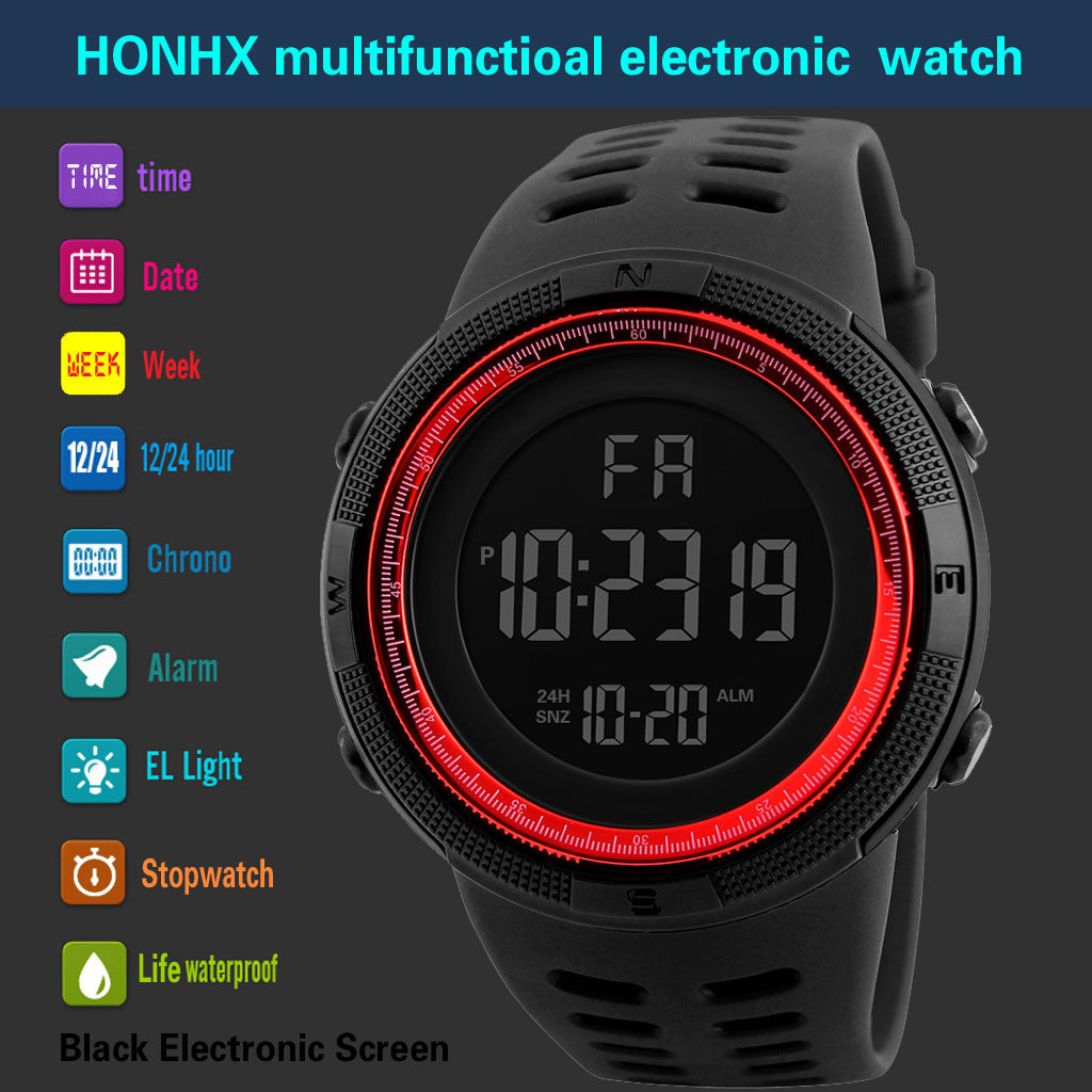 #4/10/15 Pieces Watches Living Waterproof Luminous Electronic Digital Watch Wholesale