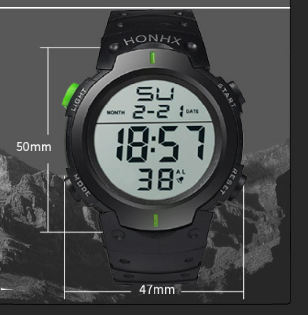 4/10/15Pieces Watches Models 9001 Live Waterproof Luminous Electronic Digital Watch Wholesale