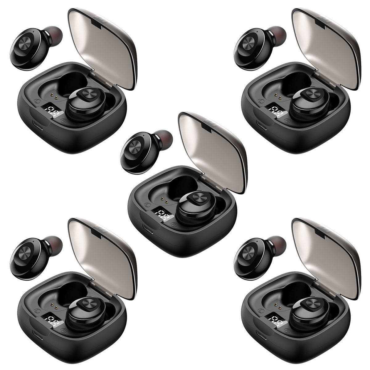 4/5/6/8Quantity In-ear Headphones Gamer Music Wireless XG-8 Black Wholesale