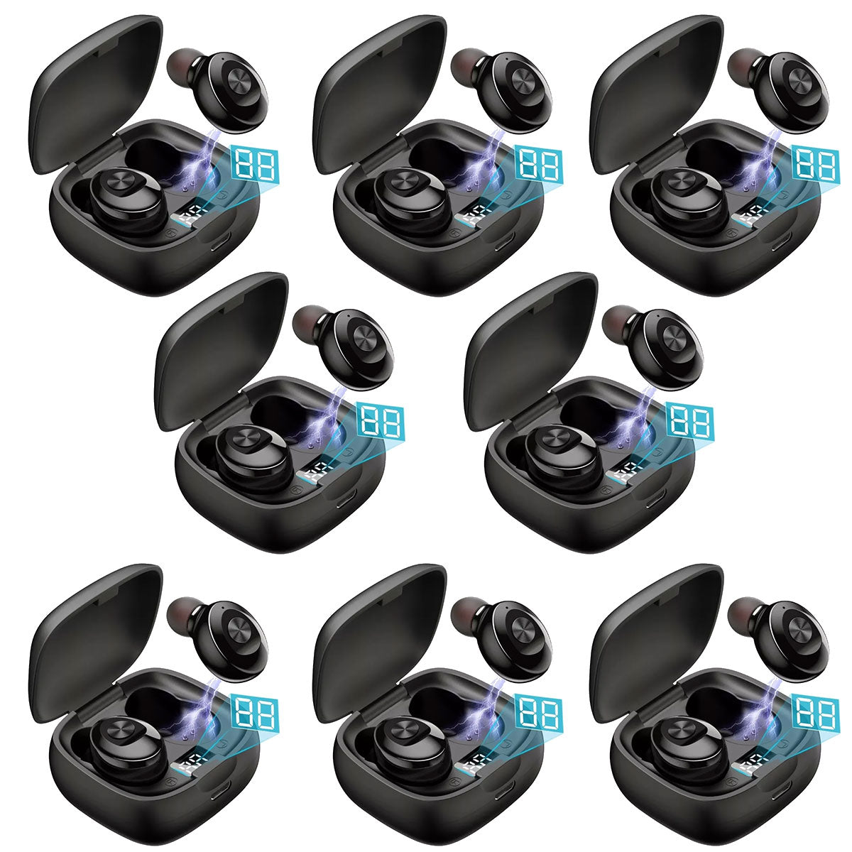 4/5/6/8Quantity In-ear Headphones Gamer Music Wireless XG-8 Black Wholesale