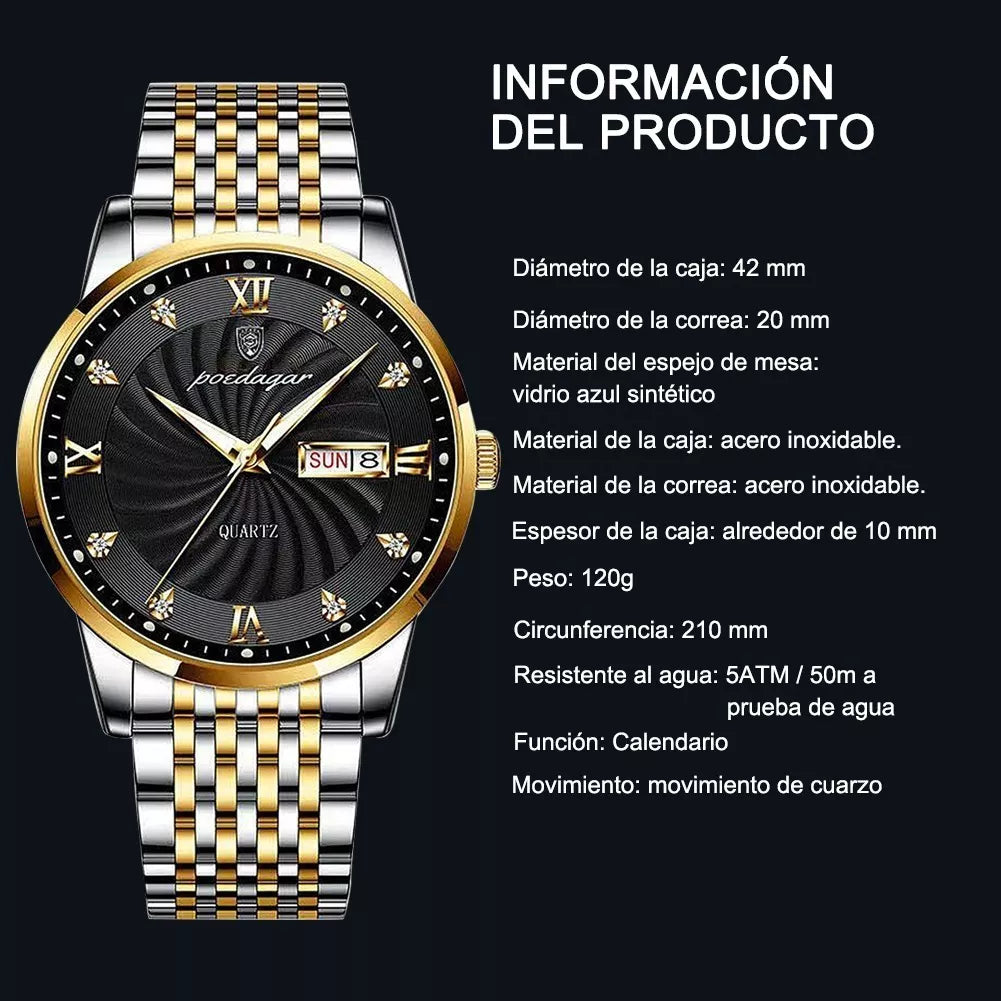 Relojes Casual De Negocios De Moda Para Hombre, 4 piezas