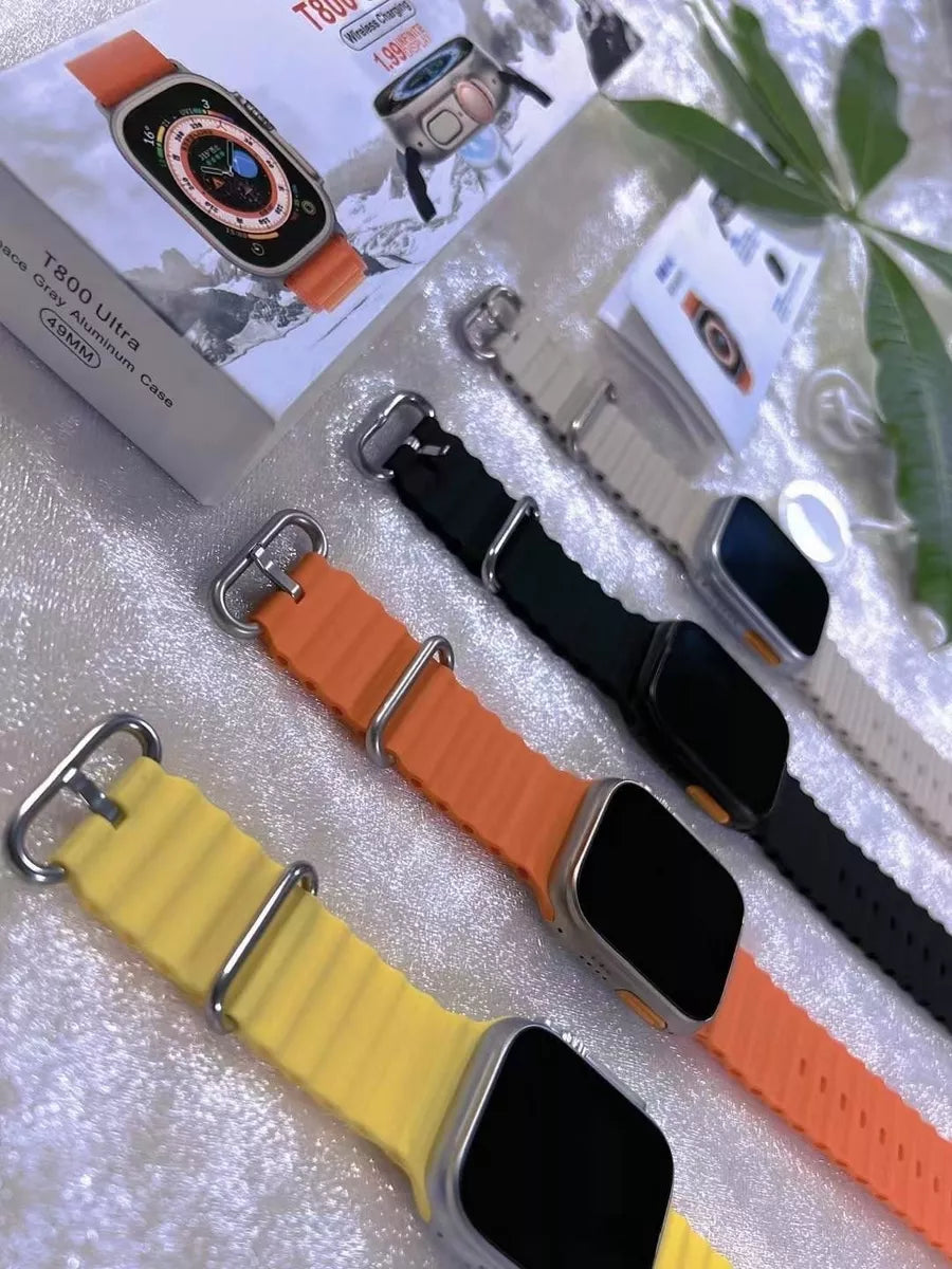 kit 4 Smartwatches T800 Ultra Relógios Bluetooth Atacado