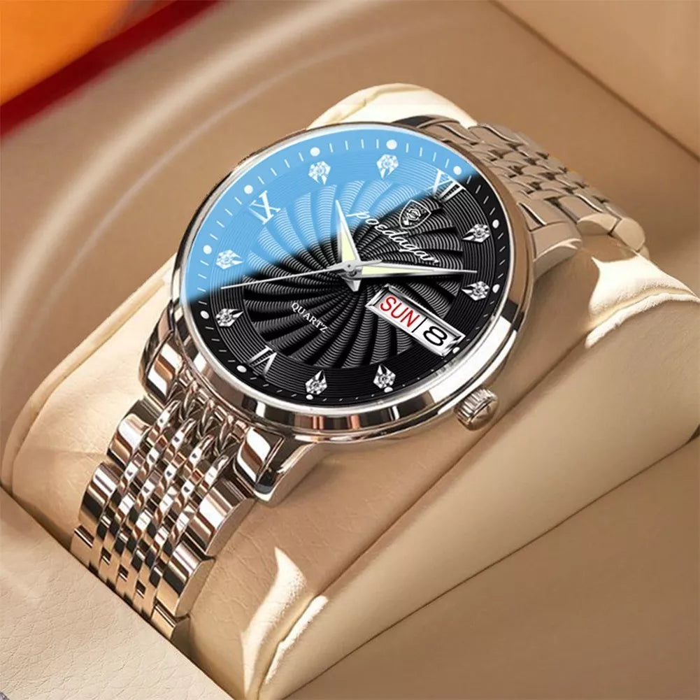 Men's Fashion Business Casual Watches, 4 Pieces