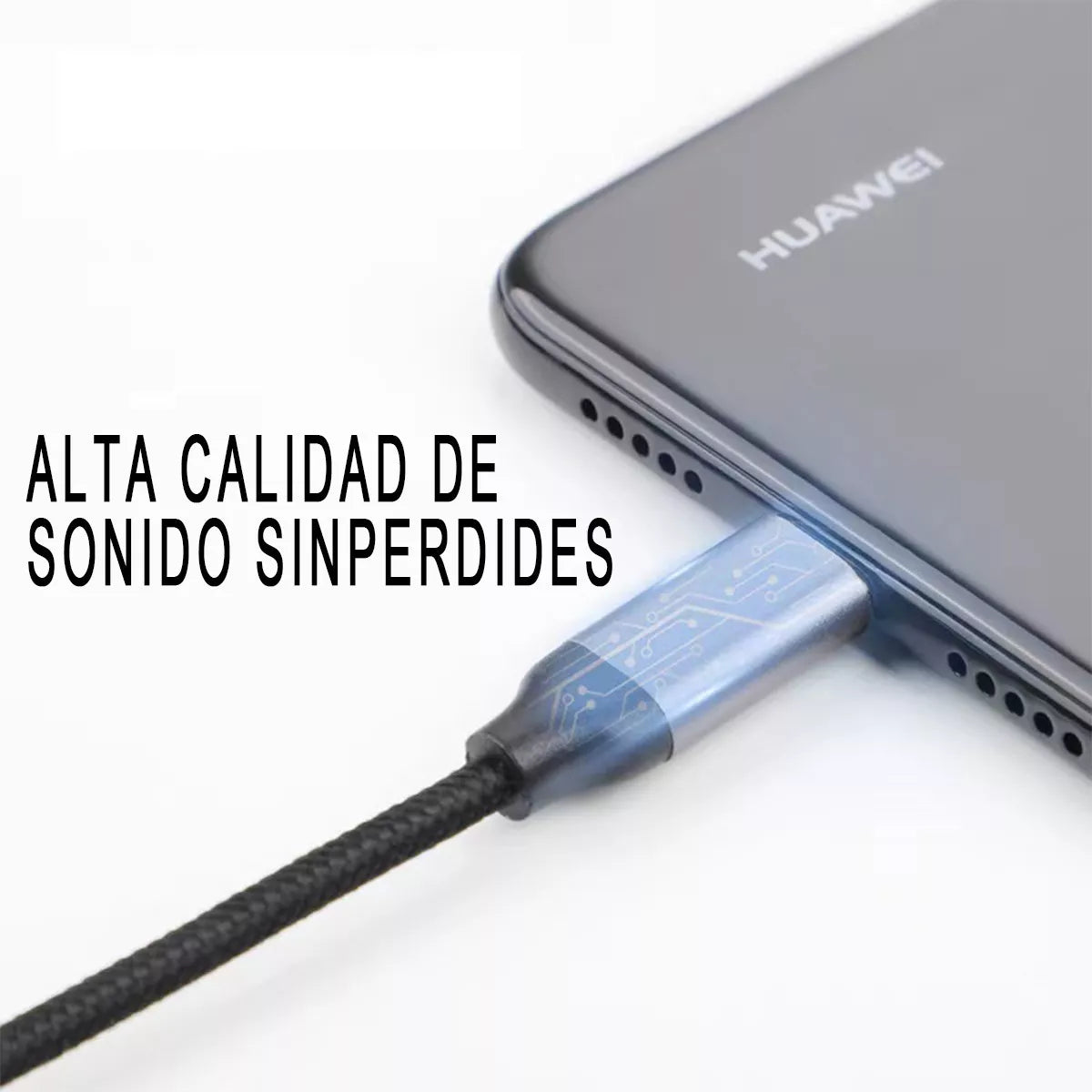 Adaptador Usb 3.1 Tipo-c A Auxiliar 3.5 Audifono Micrófono Mayoreo 10/20/30piezas