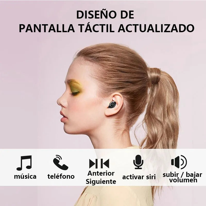 Kit 10 XG-8 Fones de Ouvido Intra-Auriculares Sem Fio Preto Atacado Branco