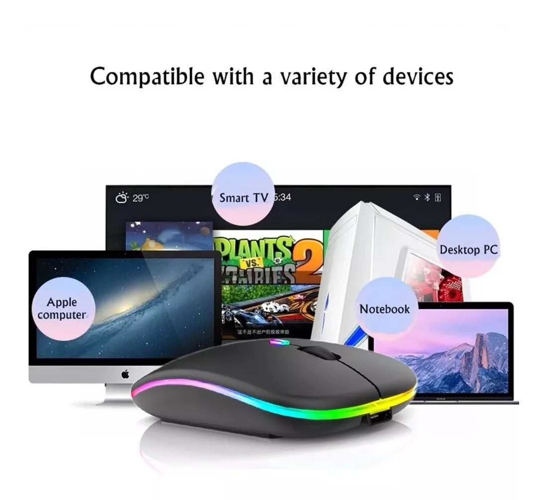 4/10pcs Silent Wireless Mouse Rechargeable Portable 2.4g Mouse