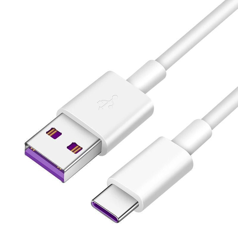 20/30/50 Pieces White USB Cable with USB input USB Type C output Wholesale 