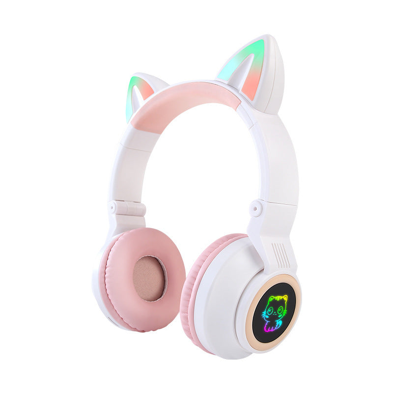 5 pieces Children's Wireless Headphones with Adjustable Headband Cat Ears JST-26