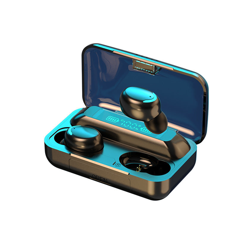 Kit 8/6/4 Fone de ouvido in-ear sem fio F9-5 Preto