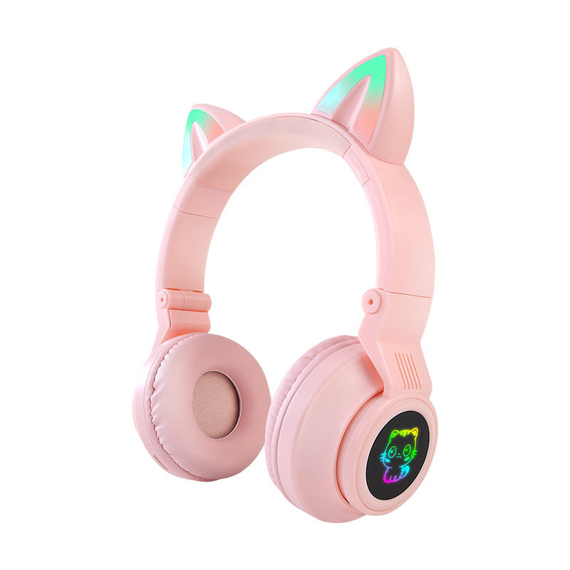 5 pieces Children's Wireless Headphones with Adjustable Headband Cat Ears JST-26