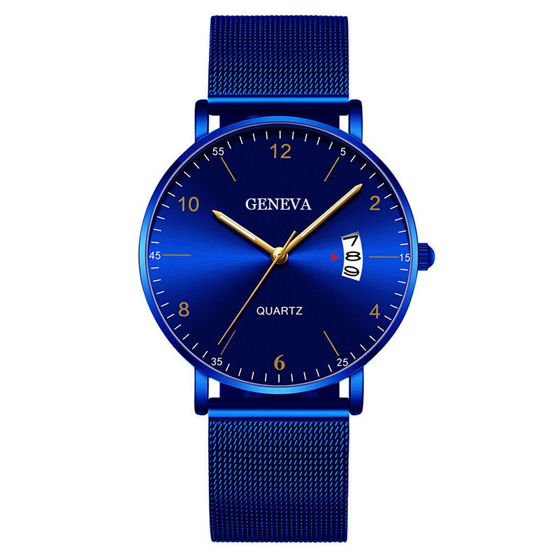 Relojes 8piezas Cuarzo Calendario Deportivo Impermeable Moda Hombres Mayoreo