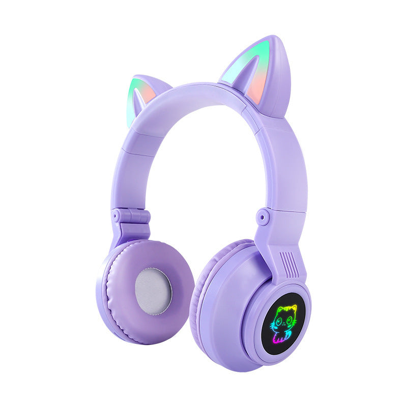 5 pieces Children's Wireless Headphones with Adjustable Headband Cat Ears JST-26